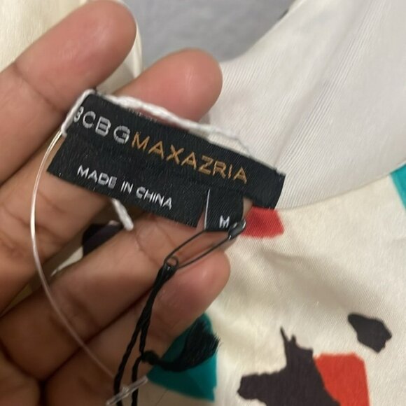 Nwt Bcbgmaxazria Sz medium M splatter print dress - Picture 4 of 8